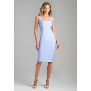 Ala von Auersperg Caterina Short Stretch Knit Dress Periwinkle Blue XS NWT